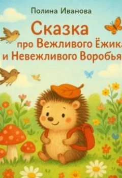 Обложка книги - Сказка про Вежливого Ёжика и Невежливого Воробья - Полина Иванова