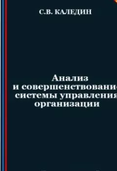 Аудиокнига - Анализ и совершенствование системы управления организации. Сергей Каледин - слушать в Литвек