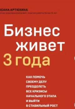 Аудиокнига - Бизнес живет три года. Как помочь своему делу преодолеть все кризисы начального этапа и выйти в стабильный рост. Оксана Артюхина - слушать в Литвек