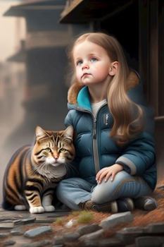 Книга - Девочка и кошка.  Argozavr - читать в Литвек