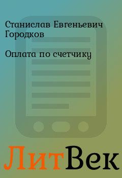 Книга - Оплата по счетчику. Станислав Евгеньевич Городков - читать в Литвек