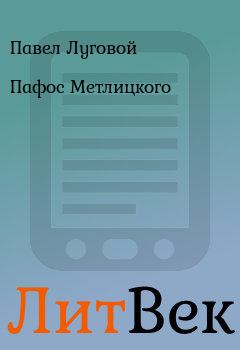 Обложка книги - Пафос Метлицкого - Павел Луговой