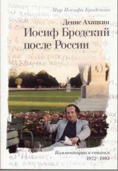 Обложка книги - Иосиф Бродский после России - Денис Николаевич Ахапкин
