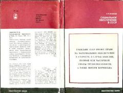 Обложка книги - Социальное обеспечение в СССР - Александр Евгеньевич Козлов