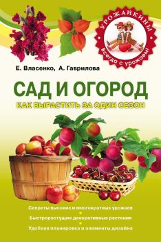 Обложка книги - Сад и огород. Как вырастить за один сезон - Елена Алексеевна Власенко