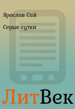 Обложка книги - Серые сутки - Ярослав Сай