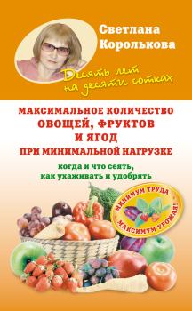 Книга - Максимальное количество овощей, фруктов и ягод при минимальной нагрузке. Светлана Королькова - читать в Литвек