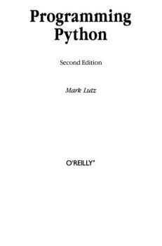 Книга - Программирование на Python, 2-е изд.. Марк Лутц - читать в Литвек