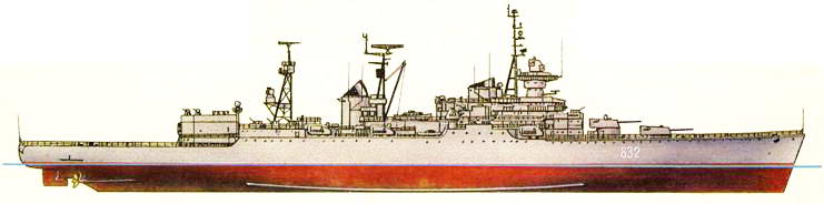 Крейсера, большие противолодочные корабли, эсминцы. Иллюстрация № 2