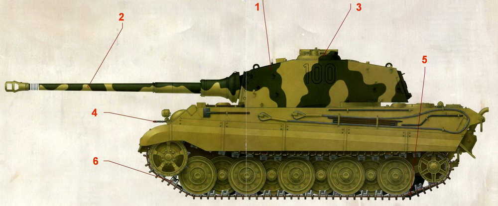 Боевые машины мира, 2014 № 23 Тяжелый танк Pz. KpfwVI Ausf.B «Тигр II». Иллюстрация № 8