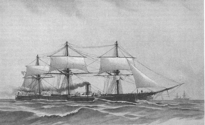 Полуброненосные фрегаты «Генерал-Адмирал» и «Герцог Эдинбургский» (1869-1918). Иллюстрация № 2