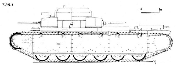 Тяжёлый танк Т-35. Иллюстрация № 2