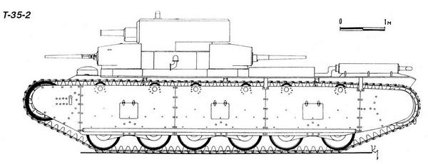 Тяжёлый танк Т-35. Иллюстрация № 4
