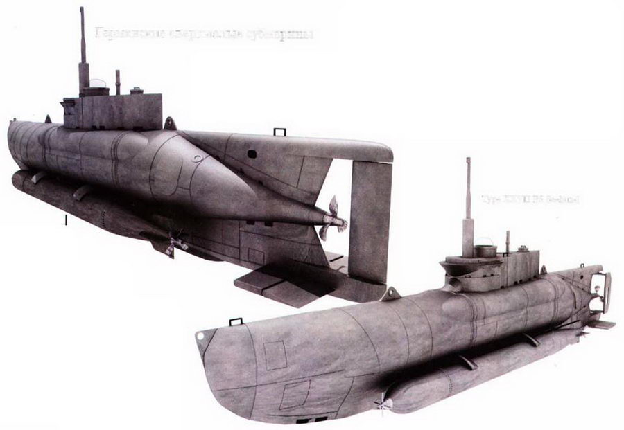 Сверхмалые субмарины и человеко-торпеды. Часть 4. Иллюстрация № 104