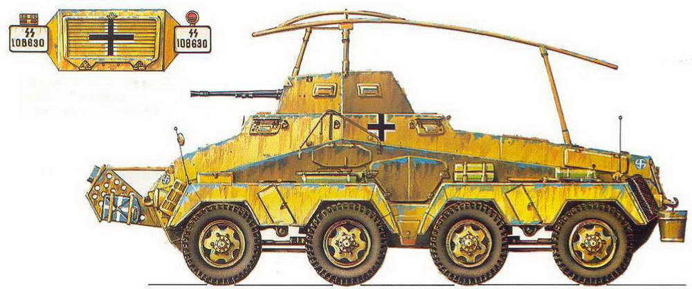 Бронетанковая техника Германии 1939 - 1945 (часть II) Бронеавтомобили, бронетранспортеры, тягачи и спецмашины. Иллюстрация № 87