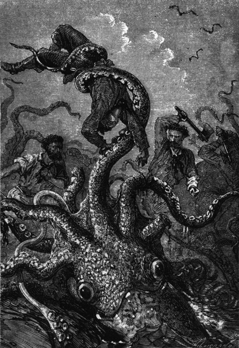 Подводные многорукие чудовища- красные дьяволы. Иллюстрация № 1