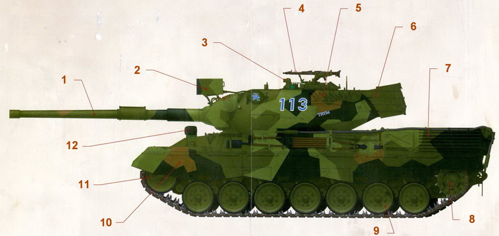 Боевые машины мира, 2015 № 32 Основной боевой танк «Леопард 1». Иллюстрация № 8