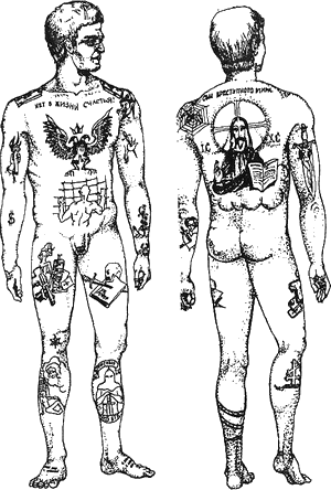 Уголовные Татуировки. Обозначение тюремных татуировок.