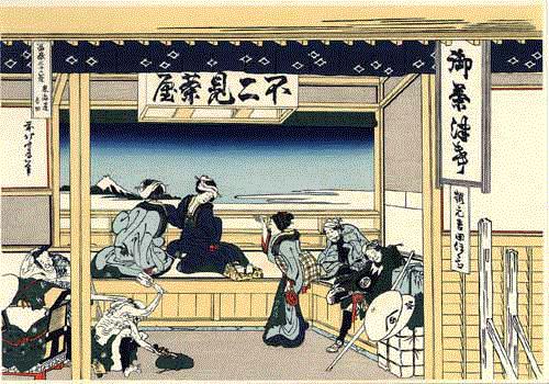 24 вида горы Фудзи кисти Хокусая. Иллюстрация № 2